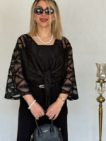رویه مجلسی مشکی رزالی - Image 3